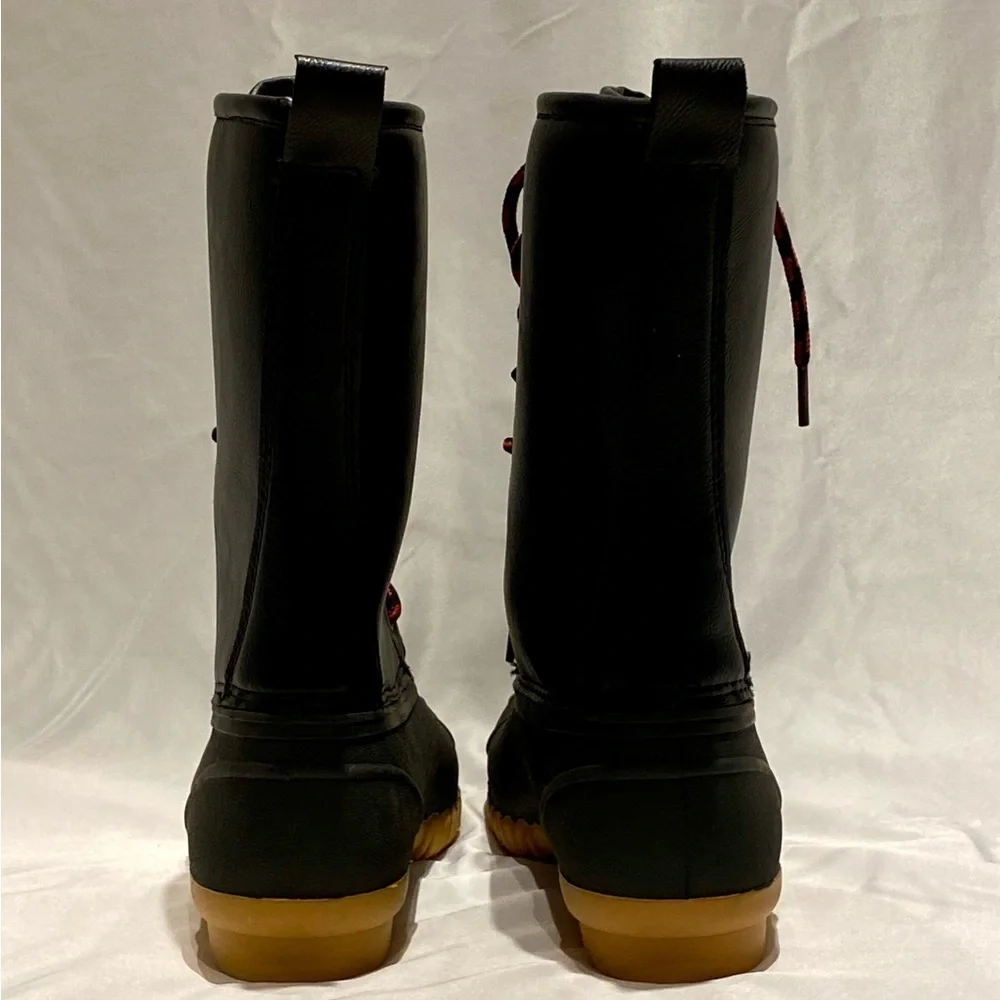 Sociology Joan Black Shearling Lined Duck Boots, size 6